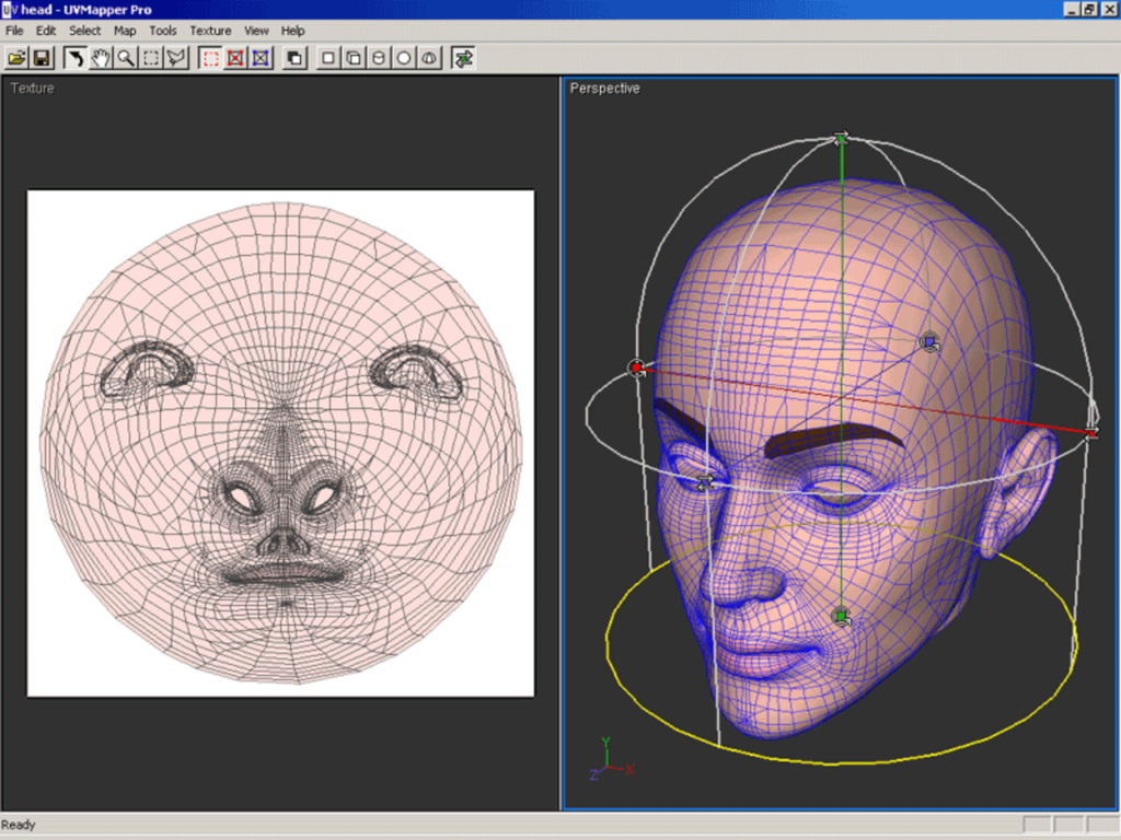 Texture mapping example used in computer graphics